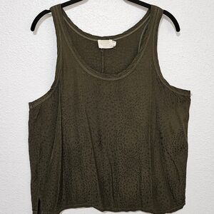 Nation Viscose blend leopard print top size large